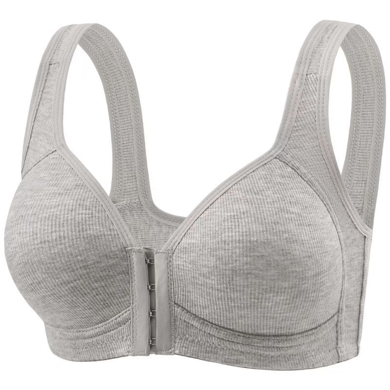 Full Coverage Bra - Plus Size Front Closure Wireless Bra