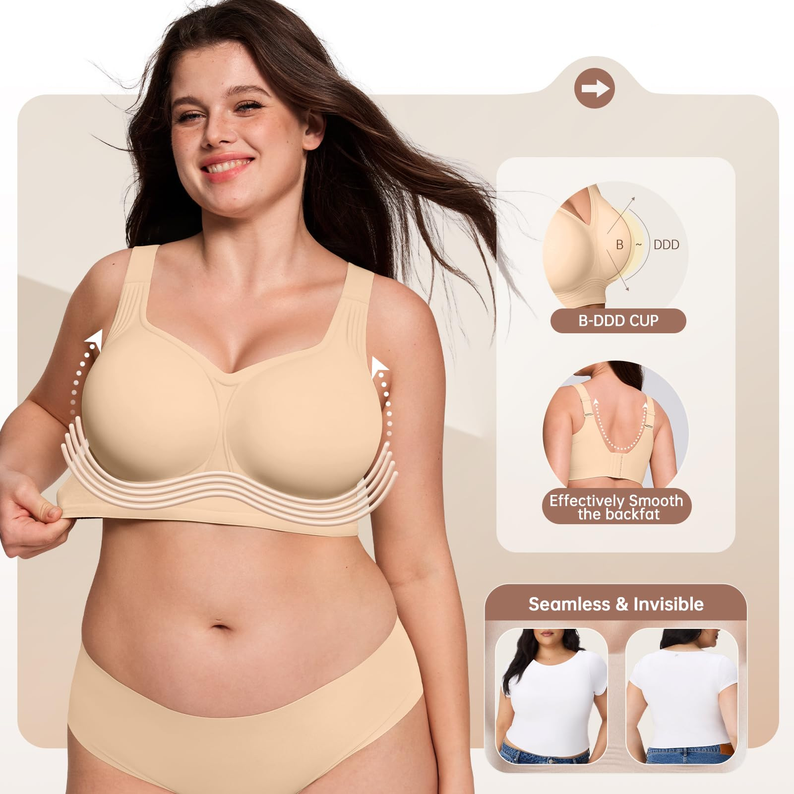 Plus Size Wireless Bra for Wom - đánh giá và giá Full Coverage Bra